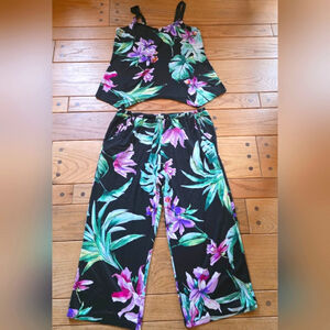 Lilac London Floral Black Outfit